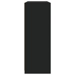 vidaXL Buffets avec lumières LED 3 Pièces noir bois d'ingénierie