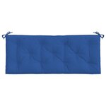 vidaXL Coussins de banc jardin lot de 2 bleu 120x50x7 cm tissu Oxford