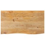vidaXL Dessus de table à bord vivant 120x60x2 5cm bois massif manguier