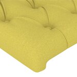 vidaXL Têtes de lit 2 Pièces Vert 72x7x78/88 cm Tissu
