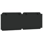 vidaXL Coussin de tête de lit noir 137 cm similicuir
