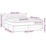 vidaXL Sommier à lattes de lit et matelas Vert foncé 180x200cm Velours