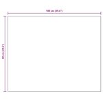 vidaXL Miroir sans cadre 100x60 cm Verre