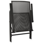 vidaXL Ensemble de chaises de jardin inclinables 5 Pièces anthracite