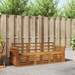 vidaXL Ensembles de canapés 3 pc Naturel Bois d'Acacia Massif