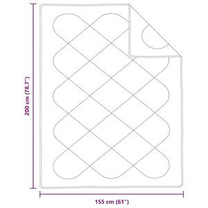 vidaXL Duvet avec Oreiller Autre 2 Pièces Blanc 155 x 200 cm Microfibre