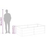 vidaXL Lit surélevé de jardin 200x100x54 cm WPC Gris