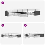 vidaXL Ensemble de canapés d'extérieur 7 pc Naturel