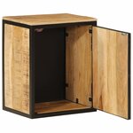 vidaXL Armoire de salle de bain 40x30x50cm bois massif manguier et fer