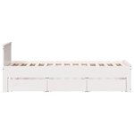 vidaXL Cadre de lit sans matelas avec tête de lit 90x200cm bois de pin