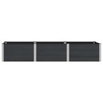 vidaXL Jardinière surélevée Noir 300 x 100 x 54 cm WPC et Aluminium