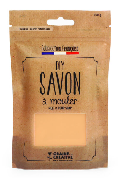 Pain de savon 100 g Opaque Pèche