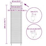 vidaXL Store plissé rose 60x200 cm largeur du tissu 59 4 cm polyester