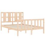 vidaXL Cadre de lit sans matelas 140x200 cm bois massif de pin