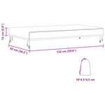vidaXL Housse de Table 152 x 92 x 15 cm tissu Rectangulaire Noir