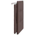vidaXL Coussin de tête de lit marron 90 cm similicuir