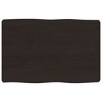 vidaXL Dessus de table bois massif traité bordure assortie