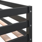 vidaXL Lit mezzanine enfants échelle 90x200 cm bois pin massif