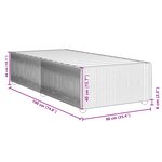 vidaXL Cadre de lit Gris clair 90x190 cm Velours