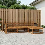 vidaXL Ensemble de canapés d'extérieur 4 pc Naturel