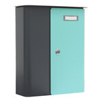 Profirst ziefen boîte aux lettres anthracite turquoise