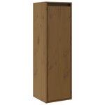 vidaXL Armoires murales 2 Pièces Marron miel 30x30x100 cm Pin massif