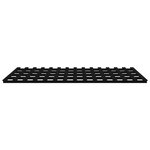 vidaXL Cadre de lit Noir 200x200 cm Bois de pin massif