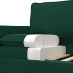 vidaXL Ensemble de Canapés 2 Pièces Vert foncé Velours