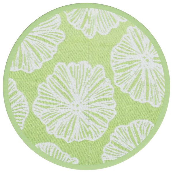 vidaXL Tapis d'extérieur vert Ø120 cm PP