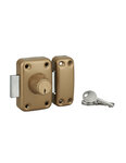 THIRARD - Verrou double entrée Apache pour porte d'entrée  cylindre 50mm  acier  3 clés  époxy or - THIRARD