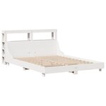 vidaXL Cadre de lit sans matelas blanc 140x200 cm bois de pin massif