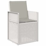 vidaXL Ensemble de salle à manger pour jardin avec coussin 7 Pièces PP