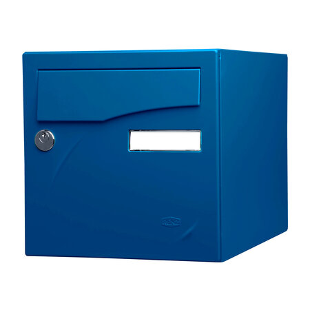 Boîte aux lettres Préface 2 portes bleu gentiane brillant 5010b