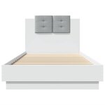 vidaXL Cadre de lit sans matelas blanc 90x200 cm