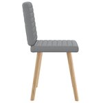 vidaXL Chaises à manger lot de 2 gris clair tissu
