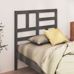vidaXL Tête de lit Gris 106x4x104 cm Bois massif de pin