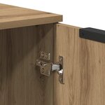 vidaXL Buffet chêne artisanal 60x30x70 cm bois d'ingénierie