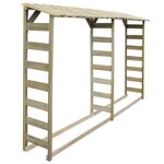 vidaXL Abri de bois de chauffage 300 x 44 x 176 cm Pinède imprégnée