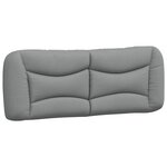 vidaXL Cadre de lit sans matelas Hvar gris clair 180x200 cm tissu