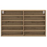 vidaXL Vitrine Artisan Chêne 100x15x58 cm Bois d'ingénierie