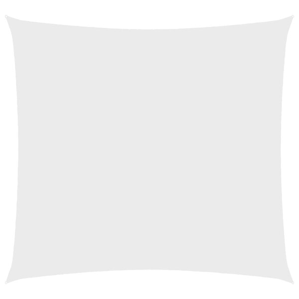 vidaXL Voile de parasol Tissu Oxford carré 6x6 m Blanc