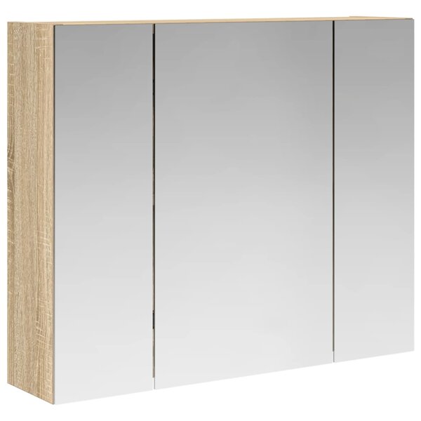 vidaXL Armoire Miroir de Salle de Bain Chêne Sonoma 60 x 14 5 x 50 cm