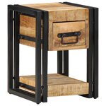 vidaXL Tables de nuit 2 Pièces 40x40x40 cm Bois de manguier massif