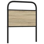 vidaXL Tête de lit chêne sonoma 80 cm acier et bois d'ingénierie