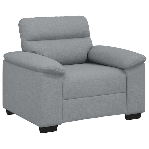 vidaXL Fauteuil gris clair 100x81x84 cm tissu