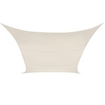 Perel Voile d'ombrage  hydrofuge  2 x 3 m  160 g/m²  polyester  rectangulaire  crème