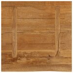 vidaXL Dessus de table à bord vivant 60x60x3 8 cm bois massif manguier