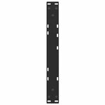 vidaXL Pieds de table basse en forme de V  2 pièces  noir  60 x (30-31 3) cm  acier