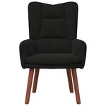 Fauteuil Relaxant en Velours Noir