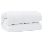 vidaXL Couette Autre avec oreiller 3 Pièces Blanc 240 x 220 cm Microfibre